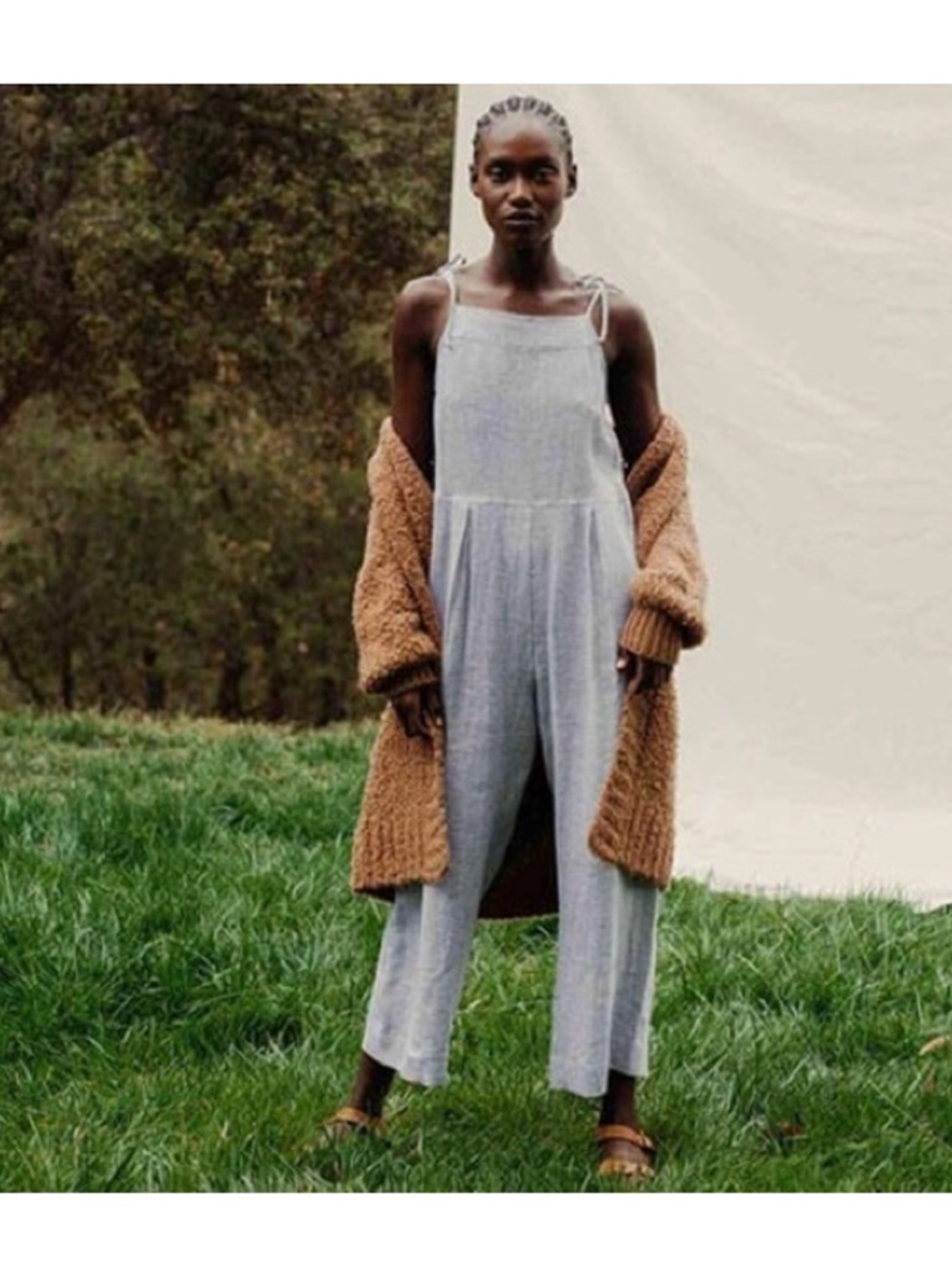 Christy Dawn Finn Jumpsuit in Gray Small